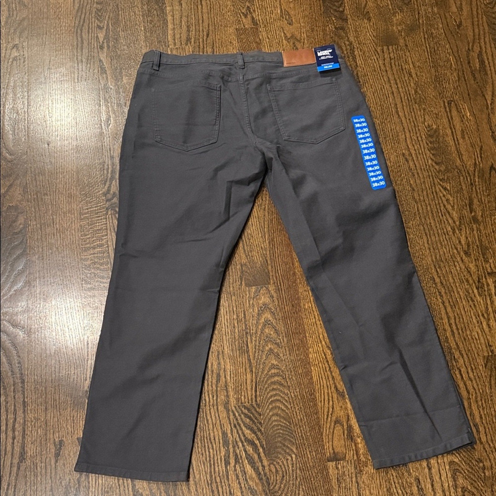 Lands' End Men's Charcoal Relaxed Jeans pants 38x30