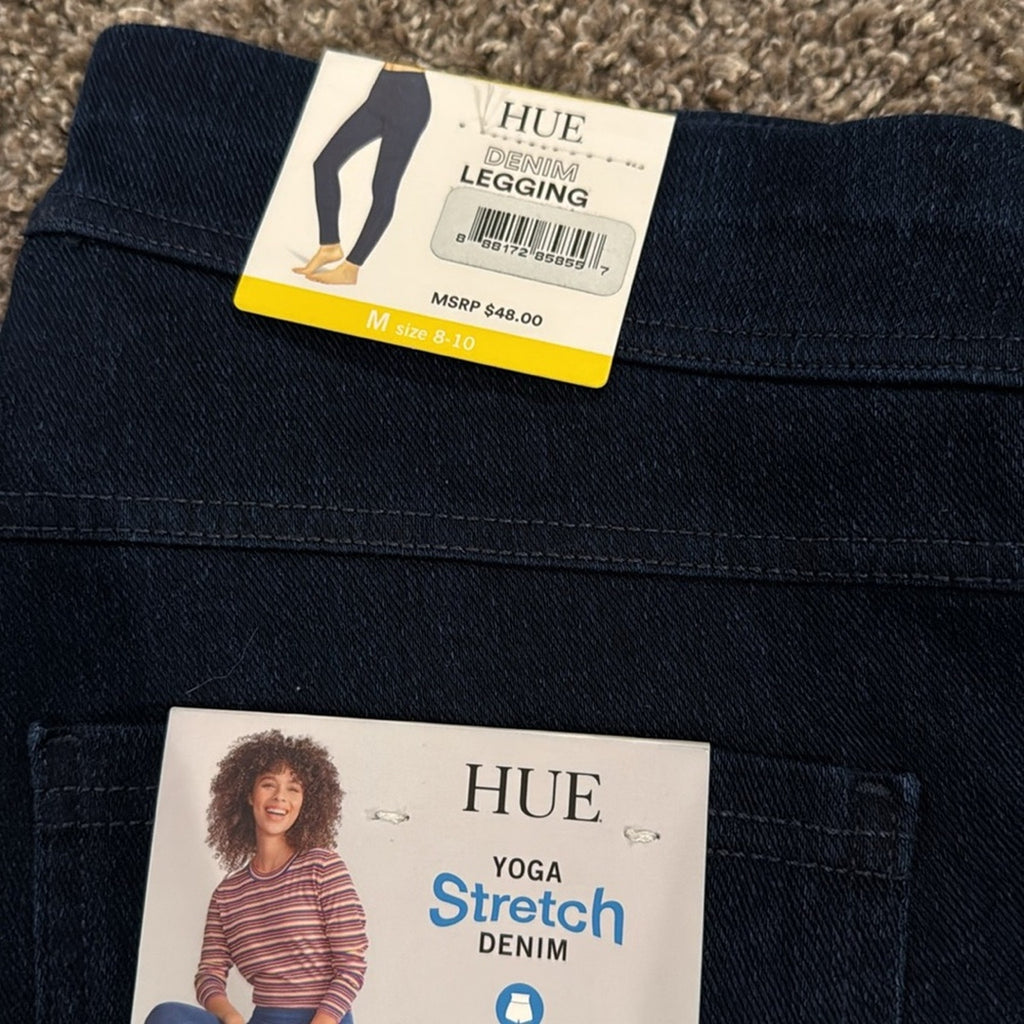 HUE New women’s leggings medium  , stretchy skinny, jean jegging
