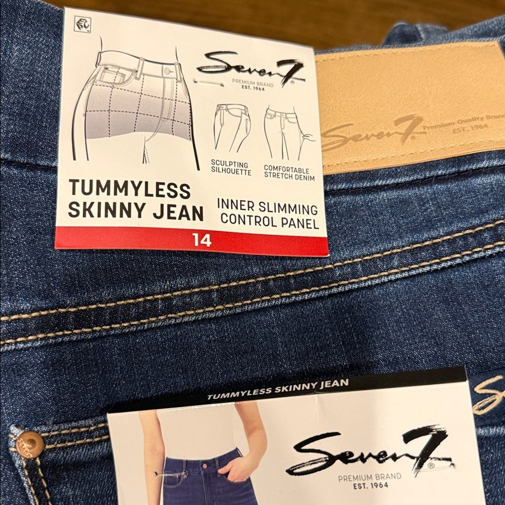 Seven 7  woman’s plus size 14 skinny jeans NEW