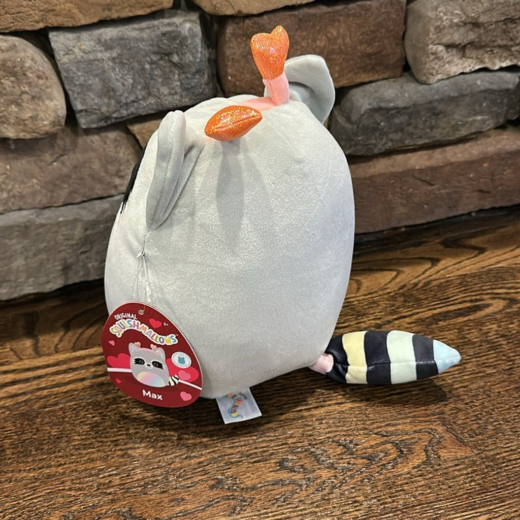 Squishmallows Gray Raccoon Plush Toy max medium size NEW