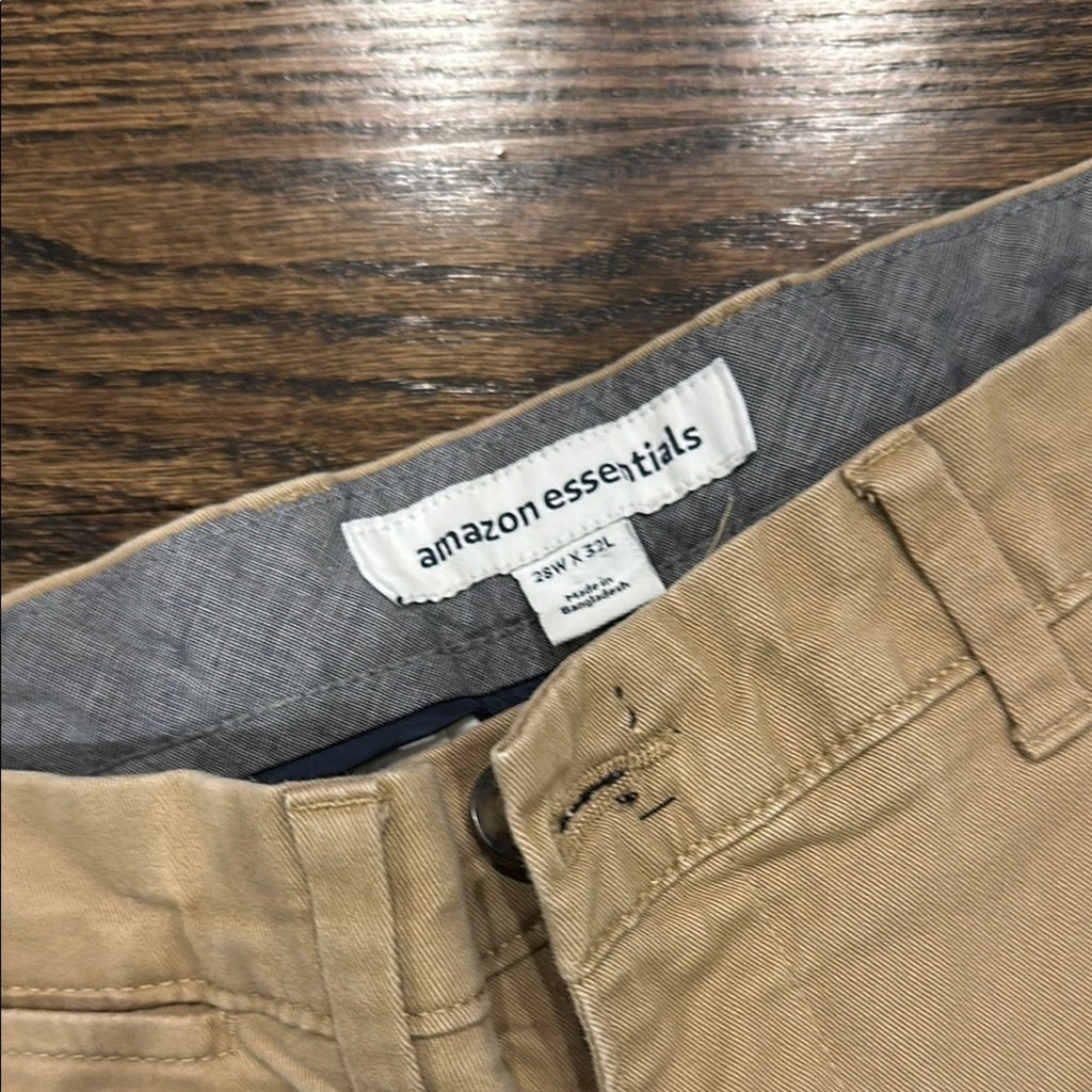 Men's Tan Pants Amazon 28x32 see photos