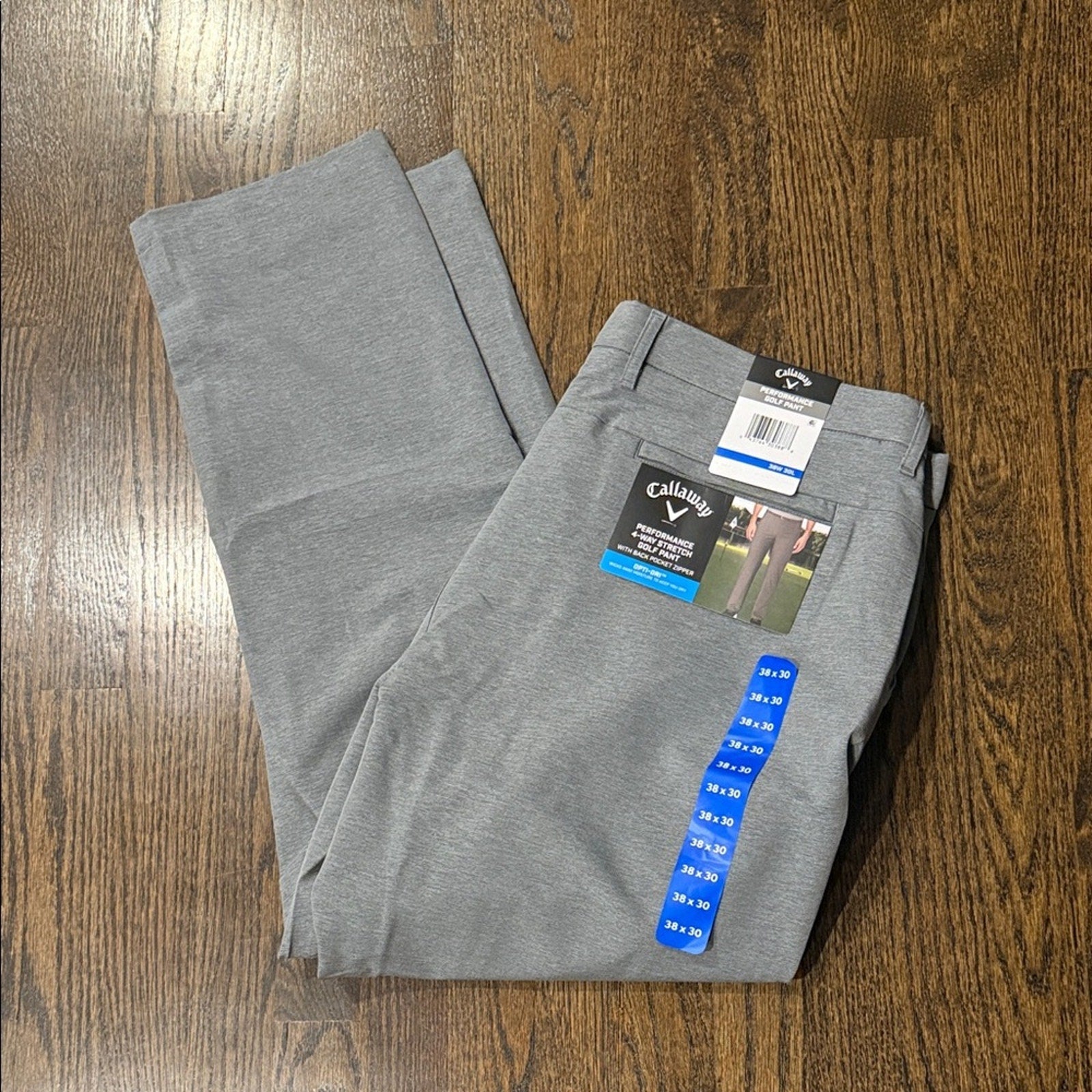 Callaway Men’s Classic Gray Dress Pants | 38x30 | New With Tags