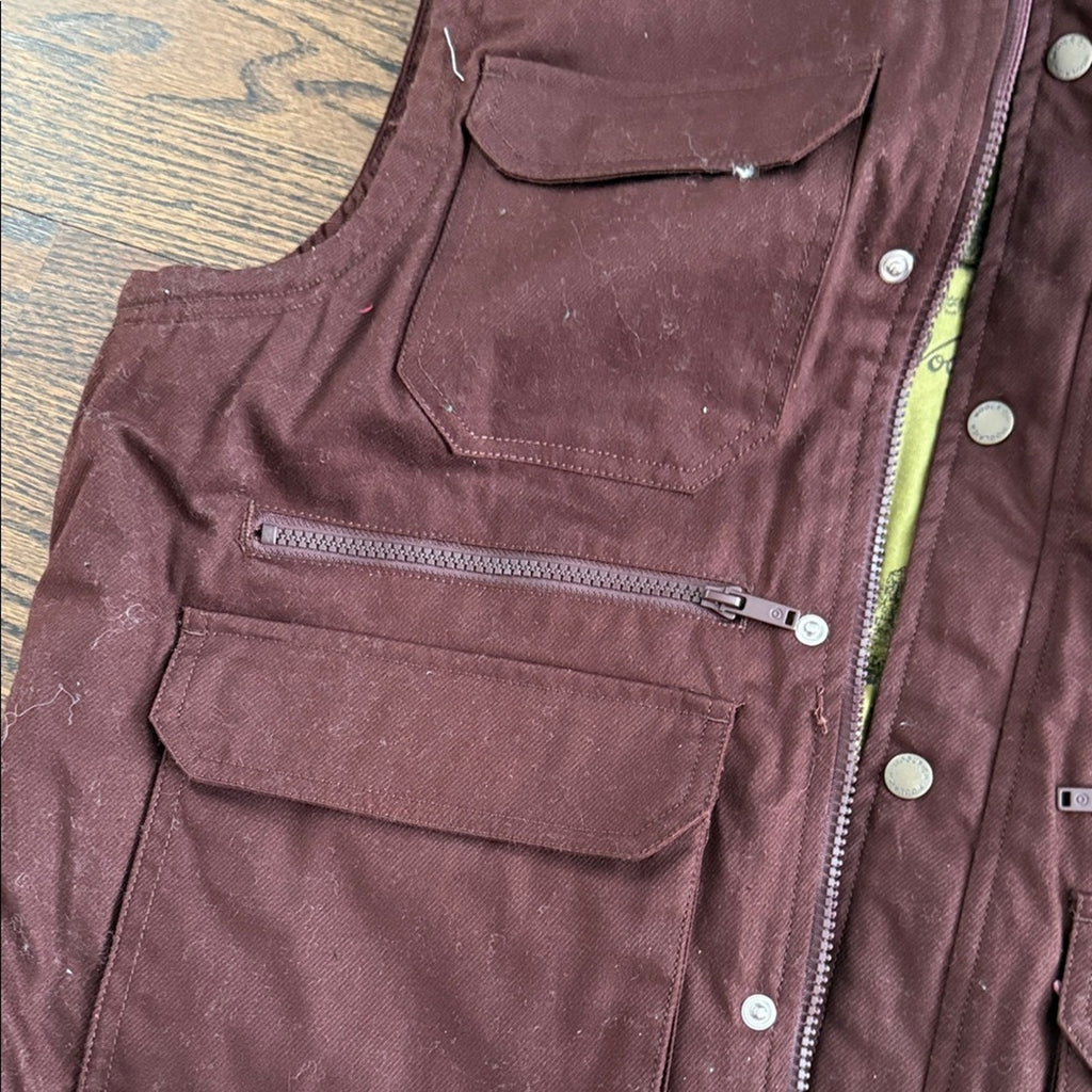 Woolrich Men's Brown Utility Vest vest utility vest NEW