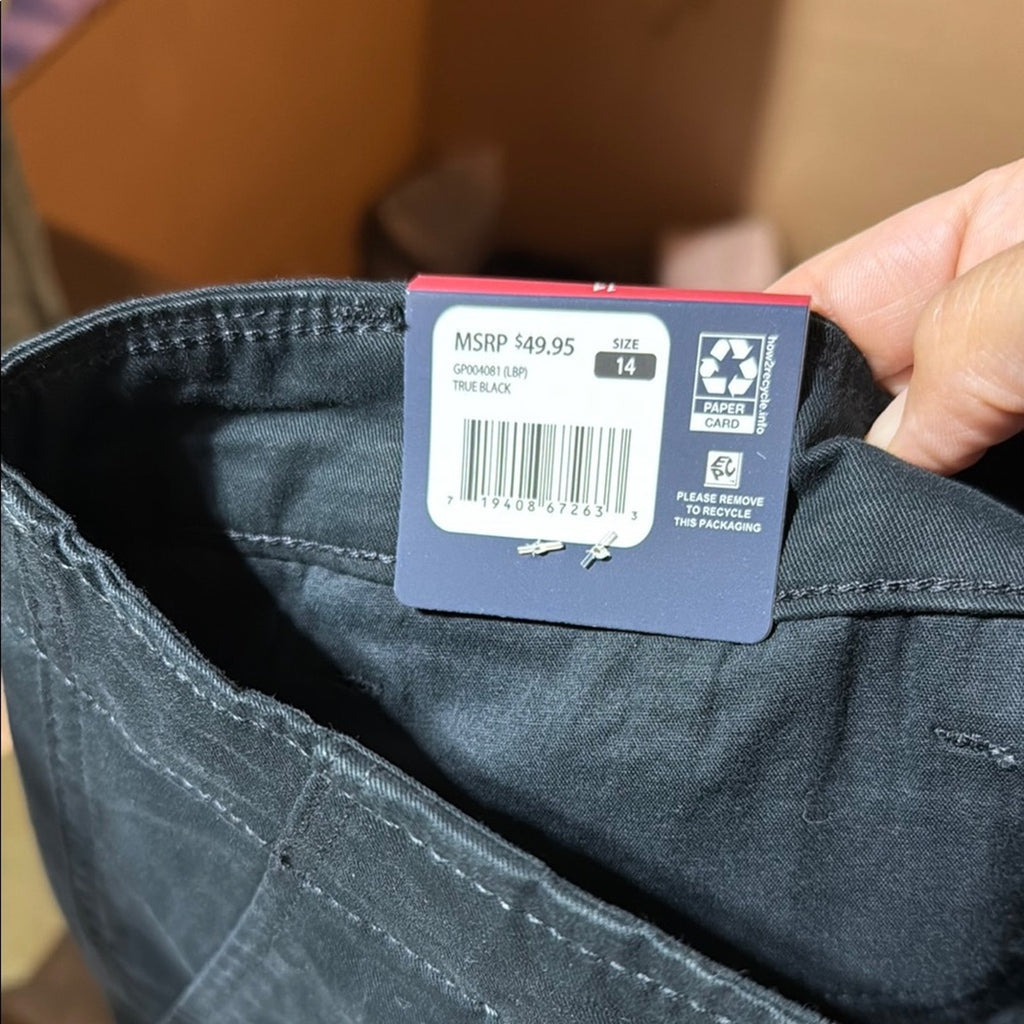GAP Midnight Black Modern Shorts chinos size 14