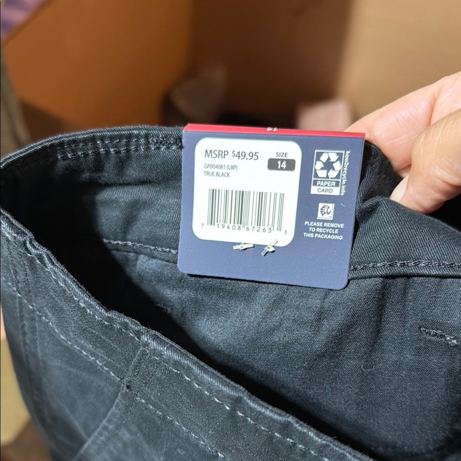 GAP Midnight Black Modern Shorts chinos size 14