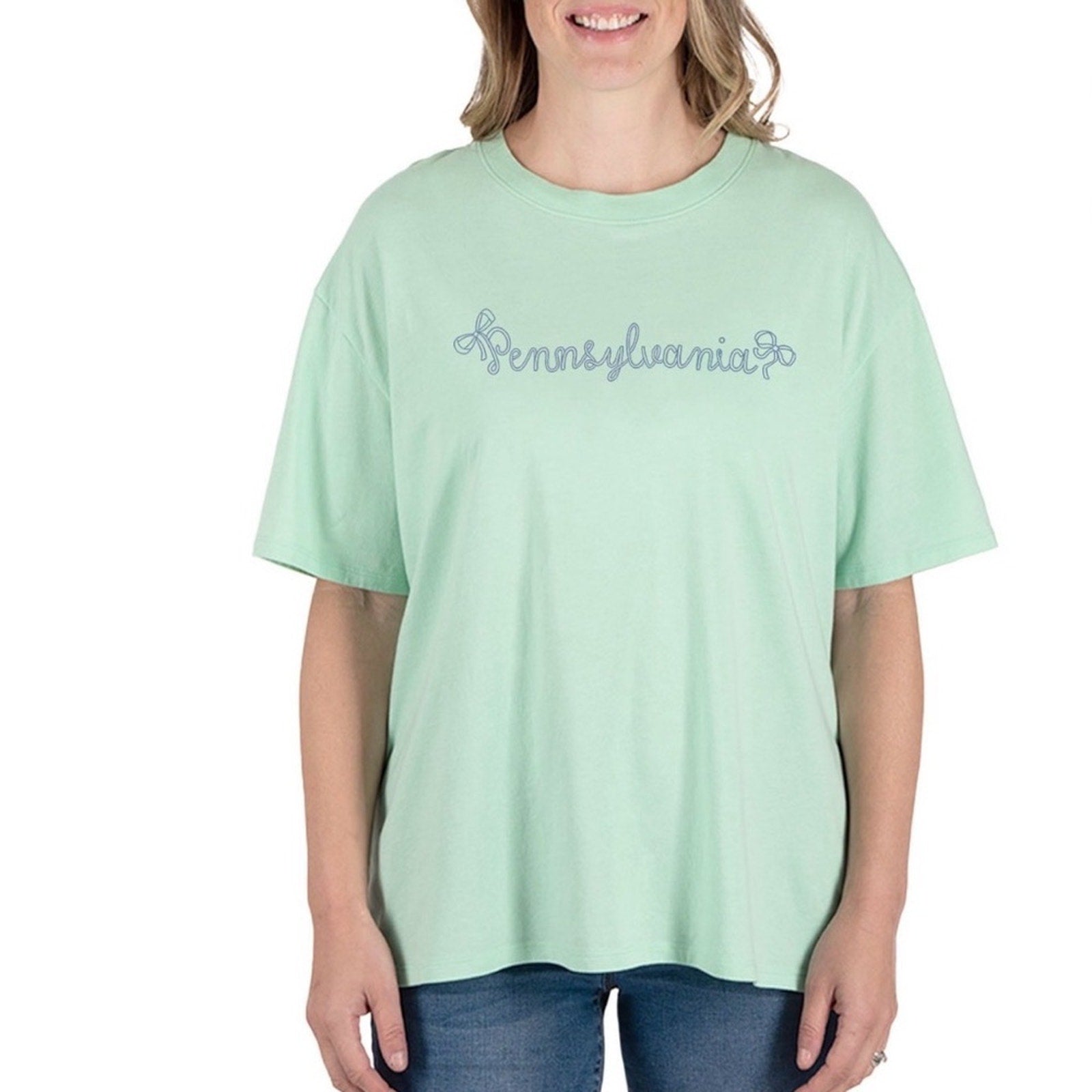 State of Mind Pennsylvania Graphic Tee Green Women’s Small NWT