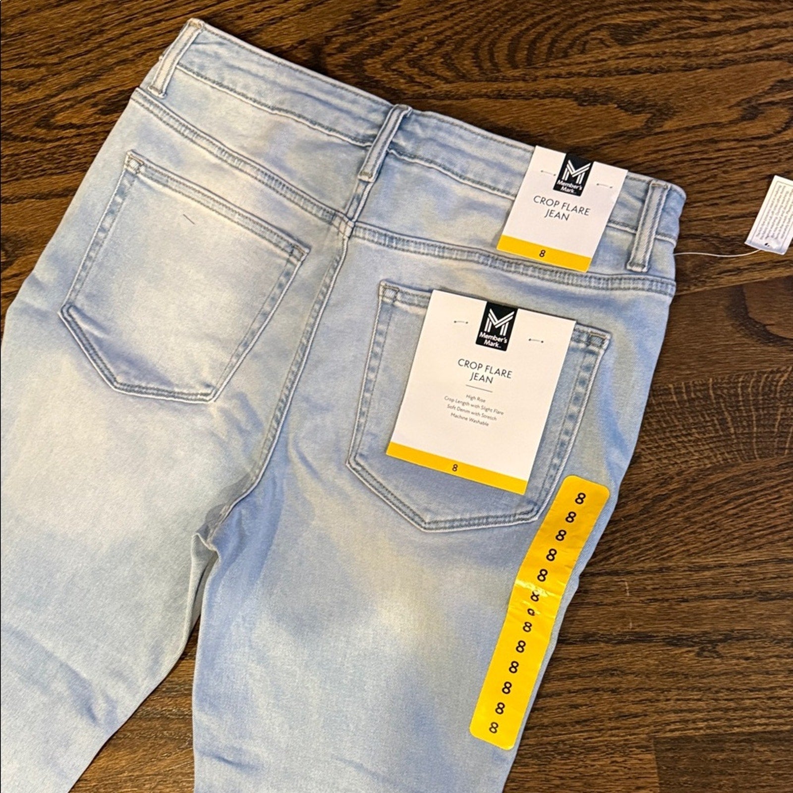 Light Blue Women's Jeans cropped capri members mark 8