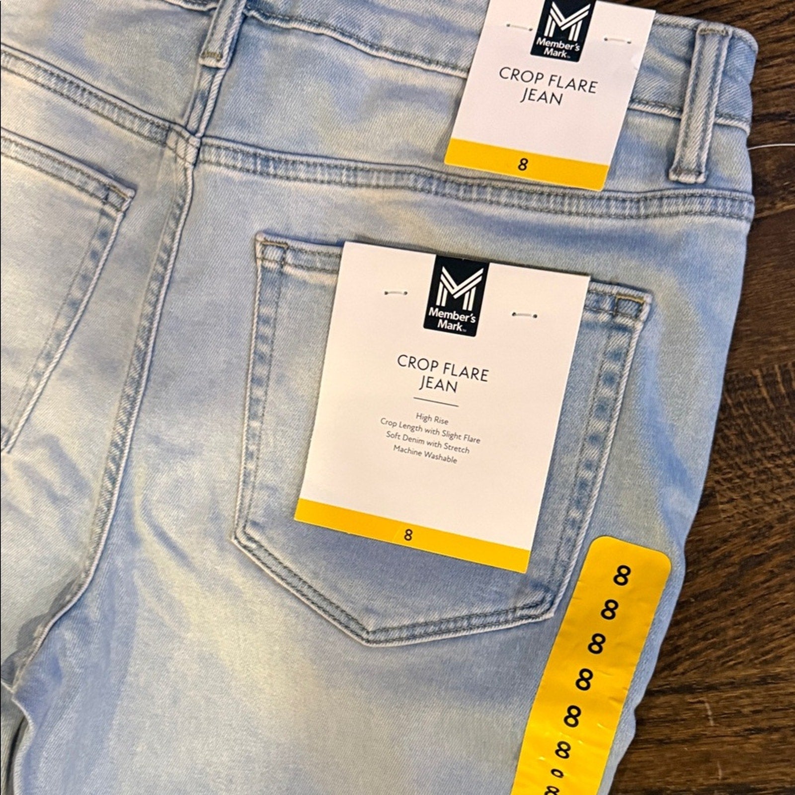Light Blue Women's Jeans cropped capri members mark 8