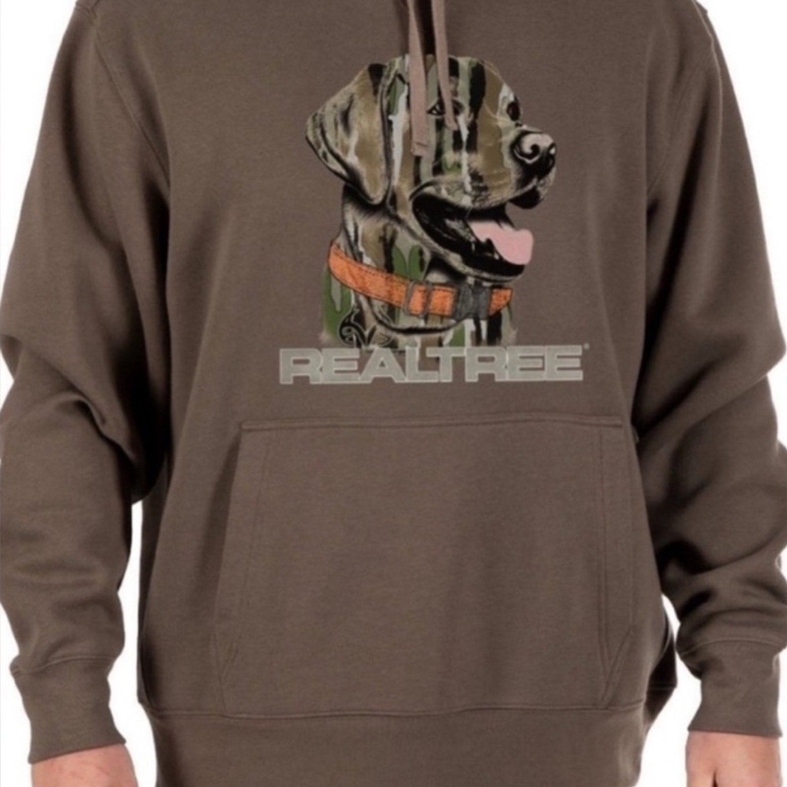 Realtree men’s  Beige Graphic Hoodie sweatshirt Large NWT