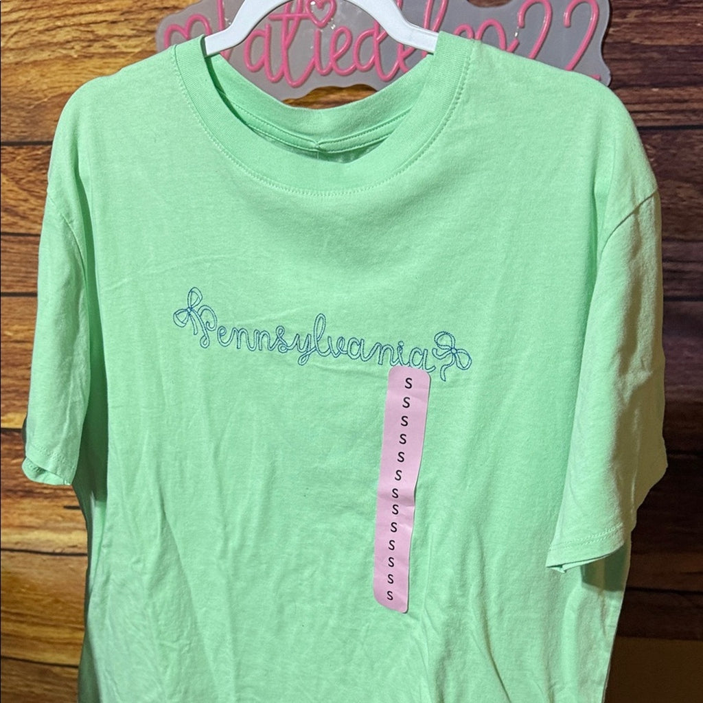 State of Mind Pennsylvania Graphic Tee Green Women’s Small NWT