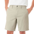 Members Mark Men's light khaki 40 flat front  Casual Shorts NWOT