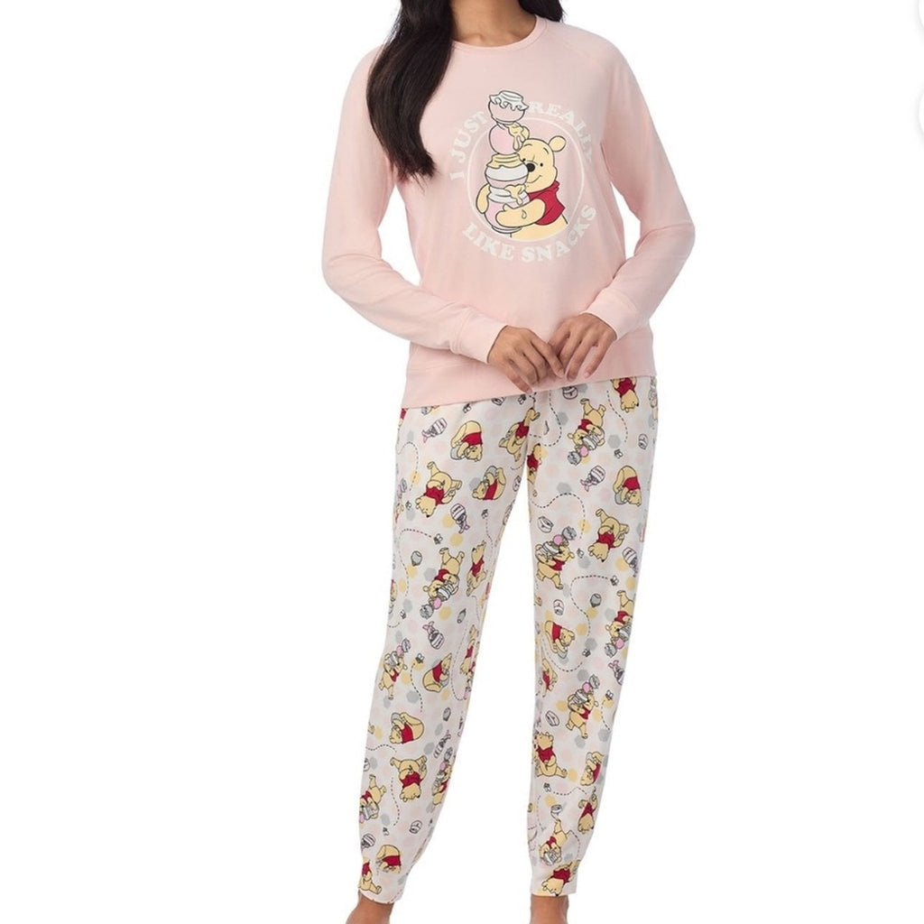 Disney woman’s Winnie the Pooh XL Pajama Set - Pink and Yellow