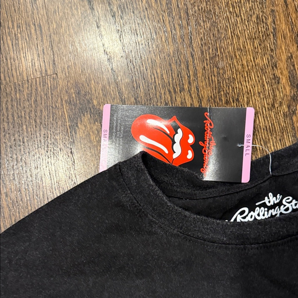 The Rolling Stones Black and Red Short Sleeve Tee Small NEW