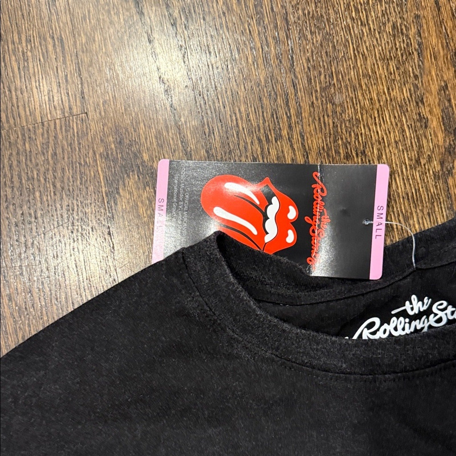 The Rolling Stones Black and Red Short Sleeve Tee Small NEW