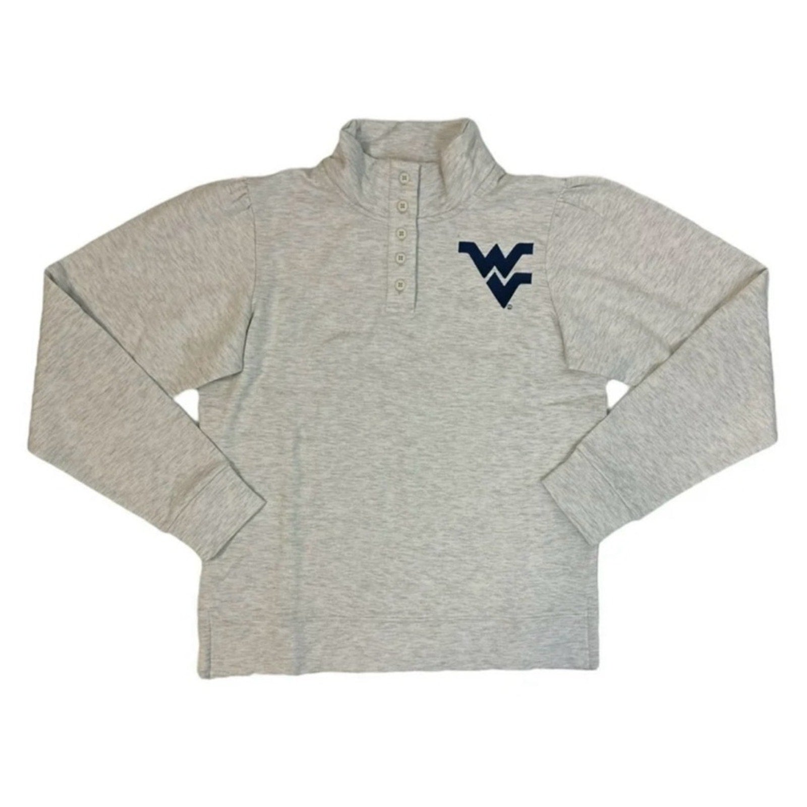 Liv Casual Women's NCAA Long Sleeve Fleece Lined Pullover Top WV Mountaineers XL