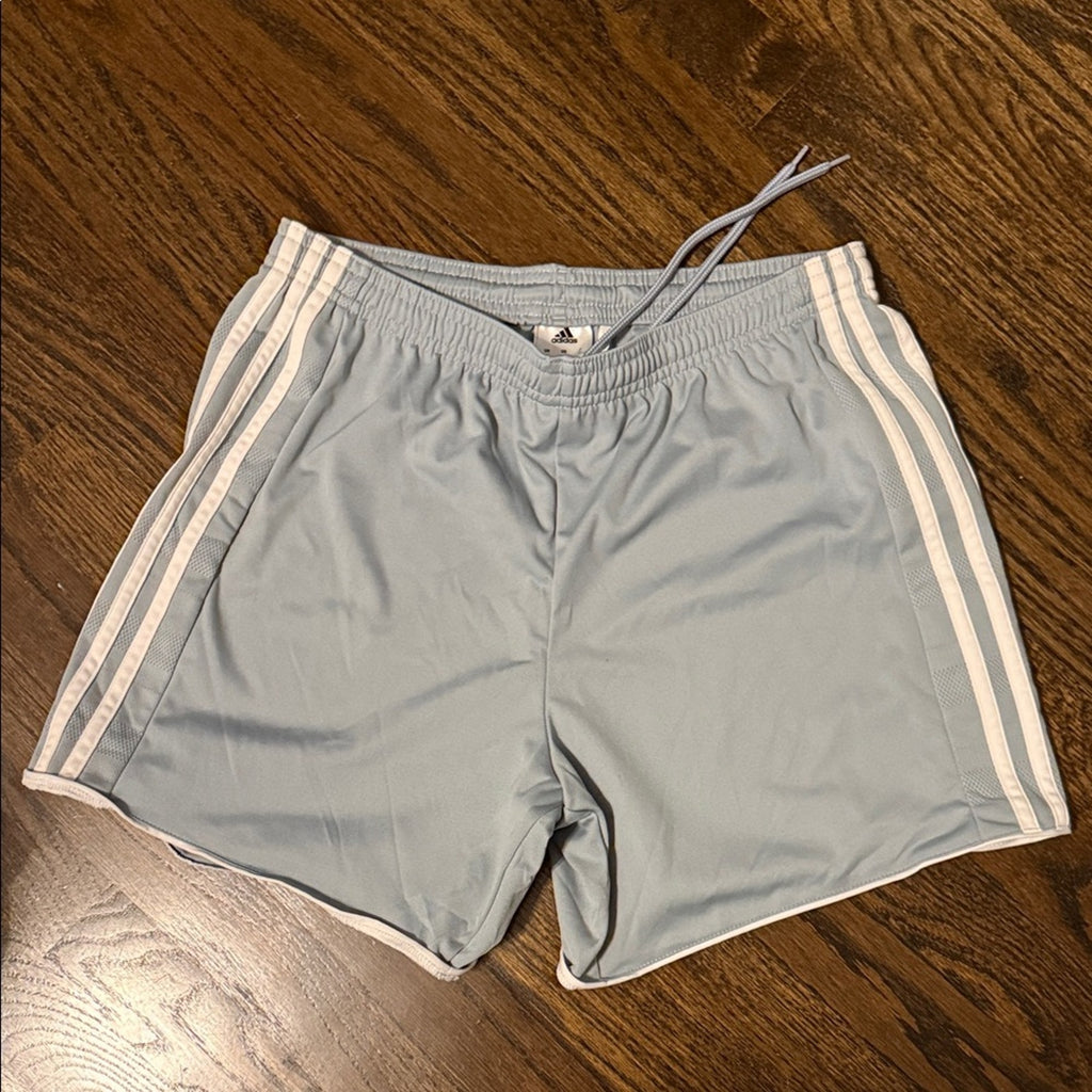 Adidas woman’s medium Light Gray Athletic Shorts Used
