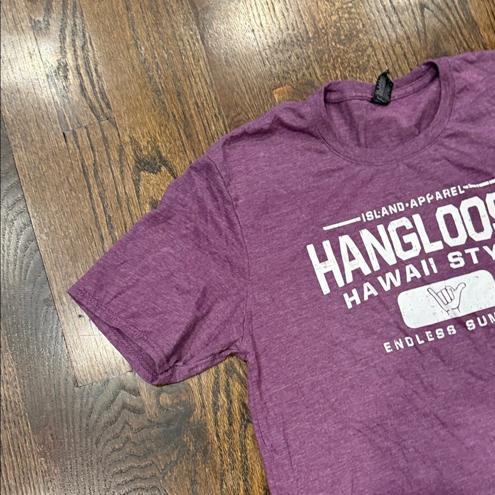 Hawaii Style Purple T-Shirt medium