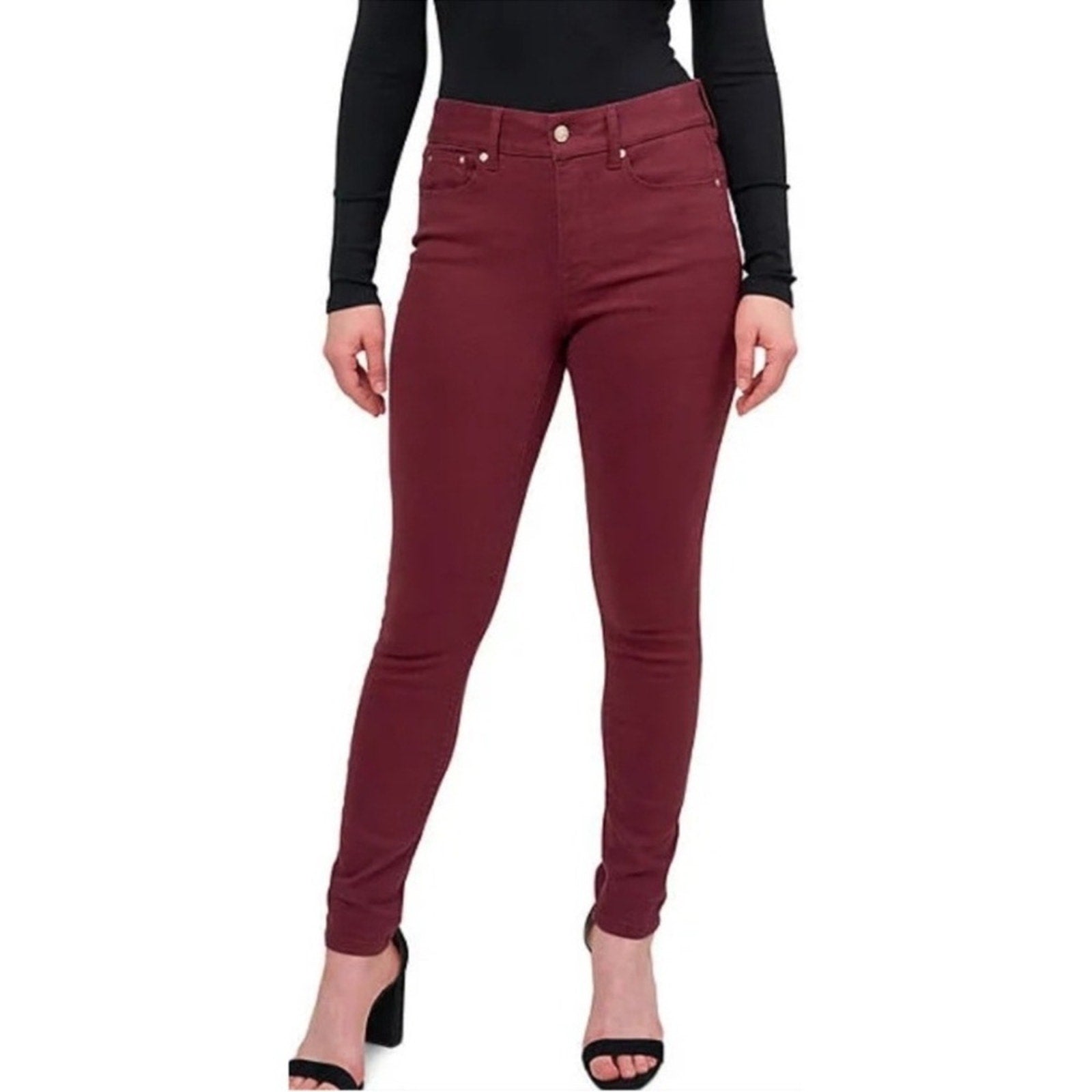 Seven7 Tummy Less Skinny Jeans‎ High Rise Slimming Control Port Royale 6 NWT
