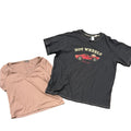 LOT of 2 crop tops Graphic Tee for woman’s XS oversized used