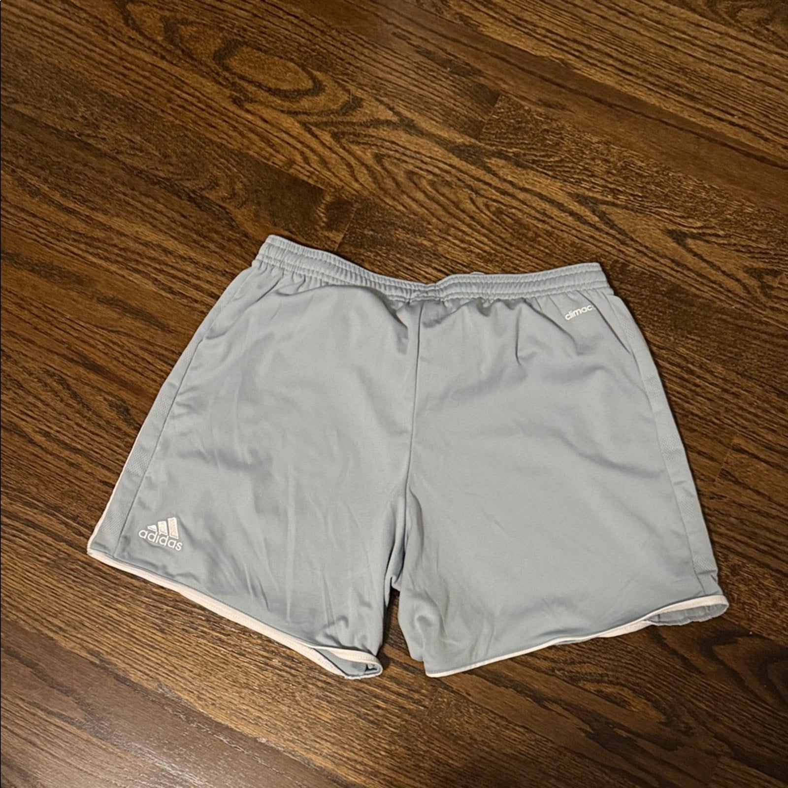 Adidas woman’s medium Light Gray Athletic Shorts Used