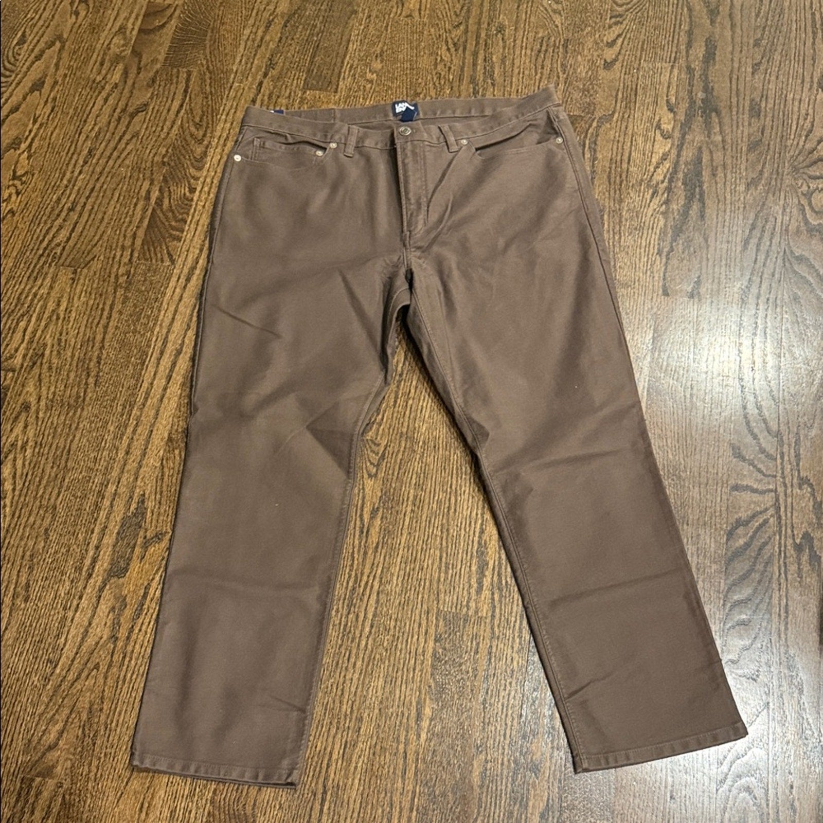 Land's End Men's Brown Pants 38x30 NEW