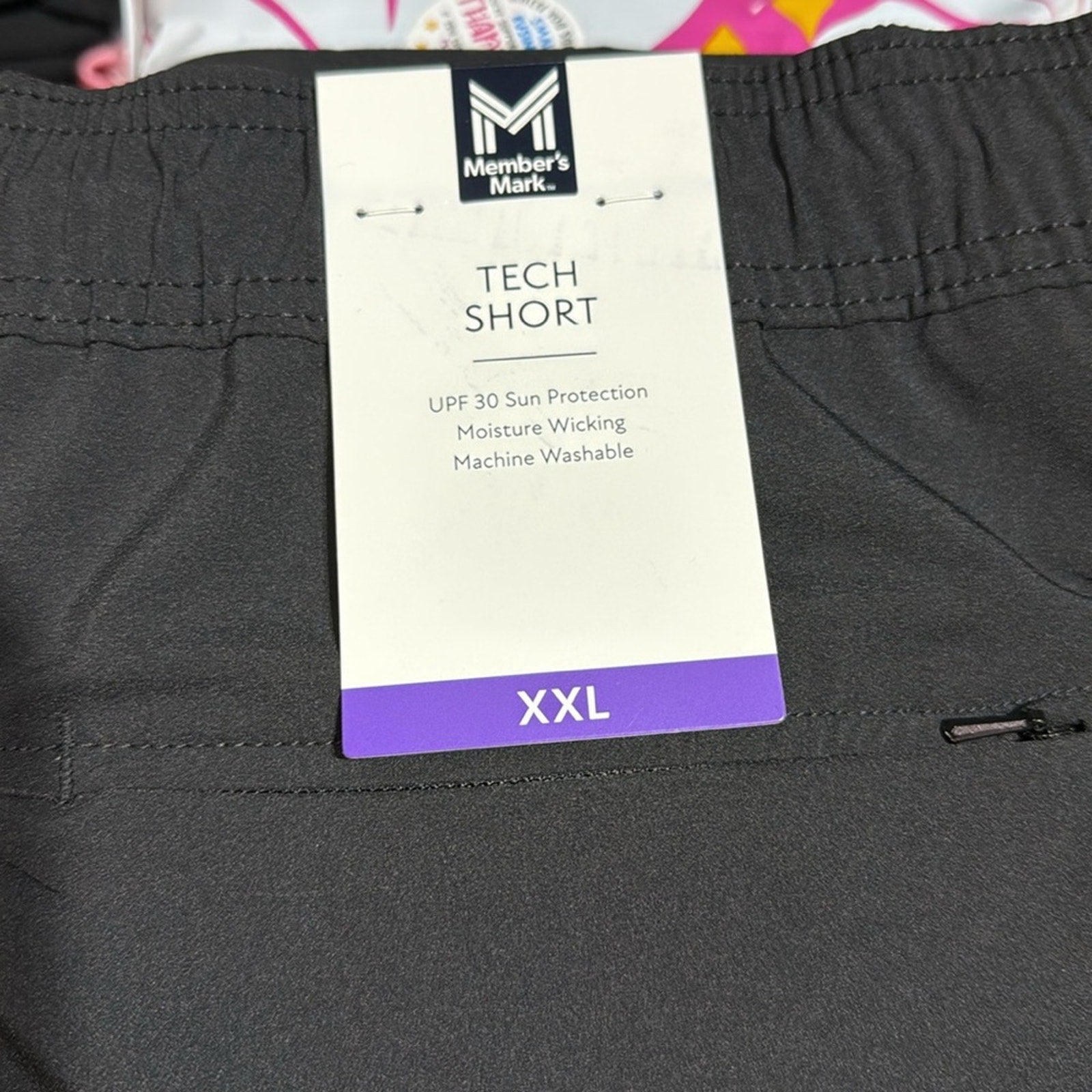New men’s athletic  Member's Mark Tech Pull On Short - black xxl
