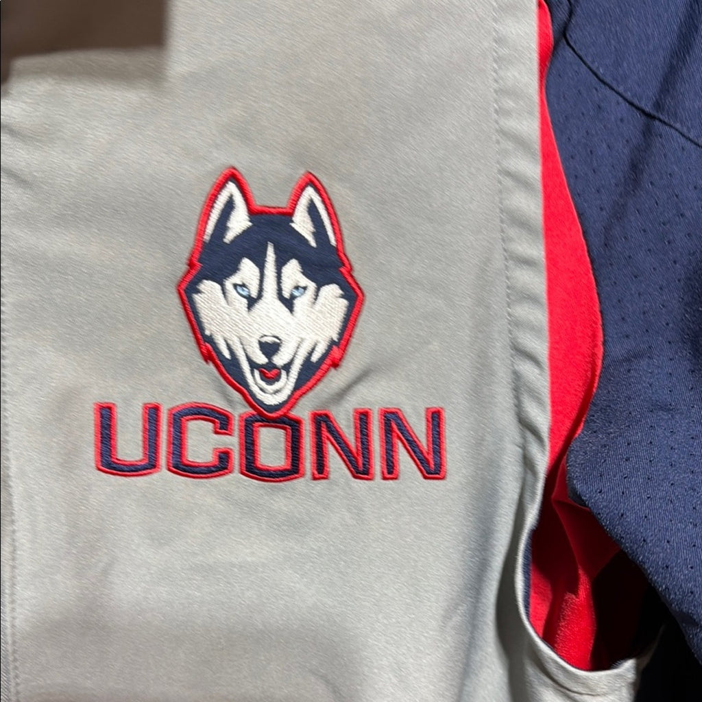 Nike UConn Huskies Full Zip Jacket Men's Medium Navy Gray Athletic Preloved