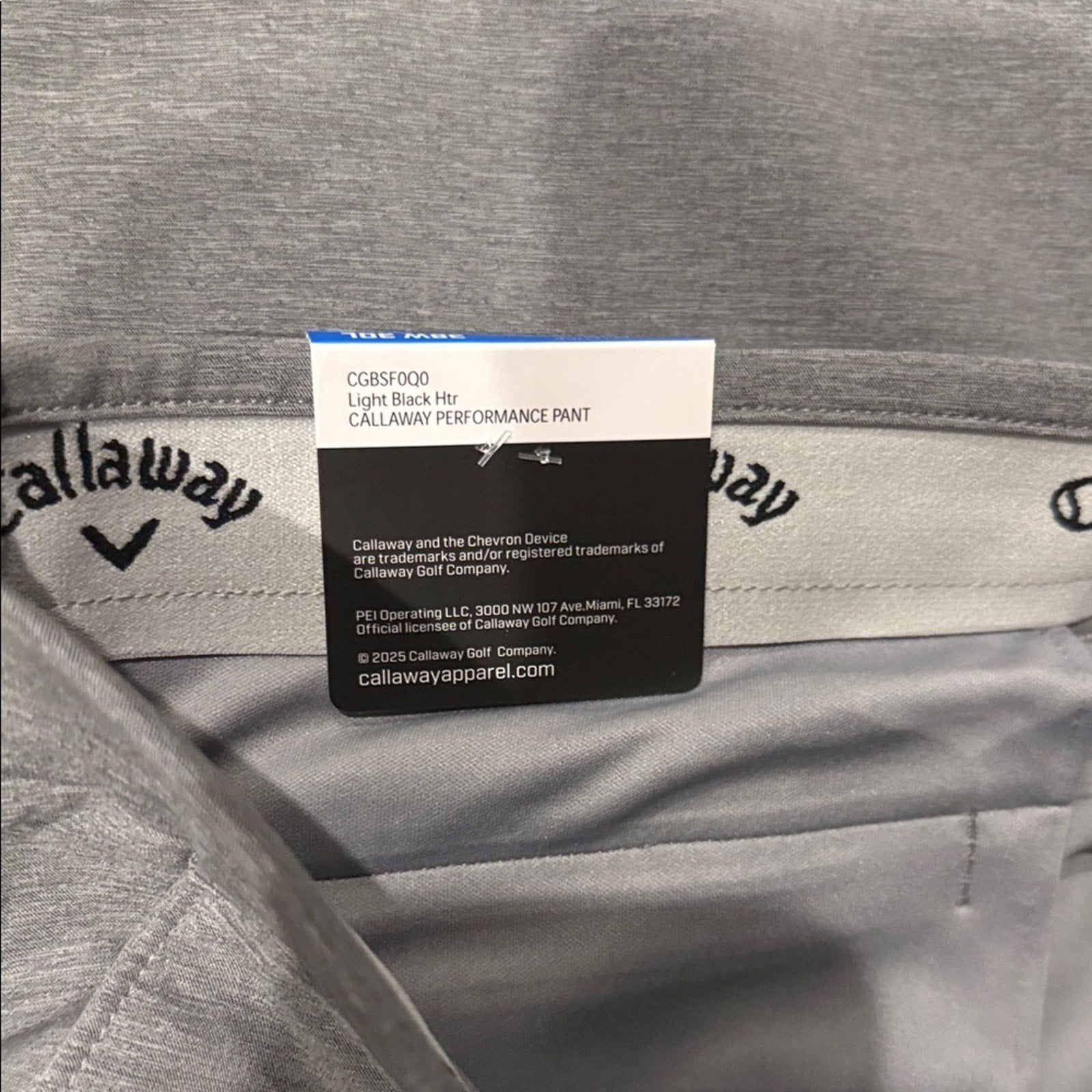 Callaway Men’s Classic Gray Dress Pants | 38x30 | New With Tags