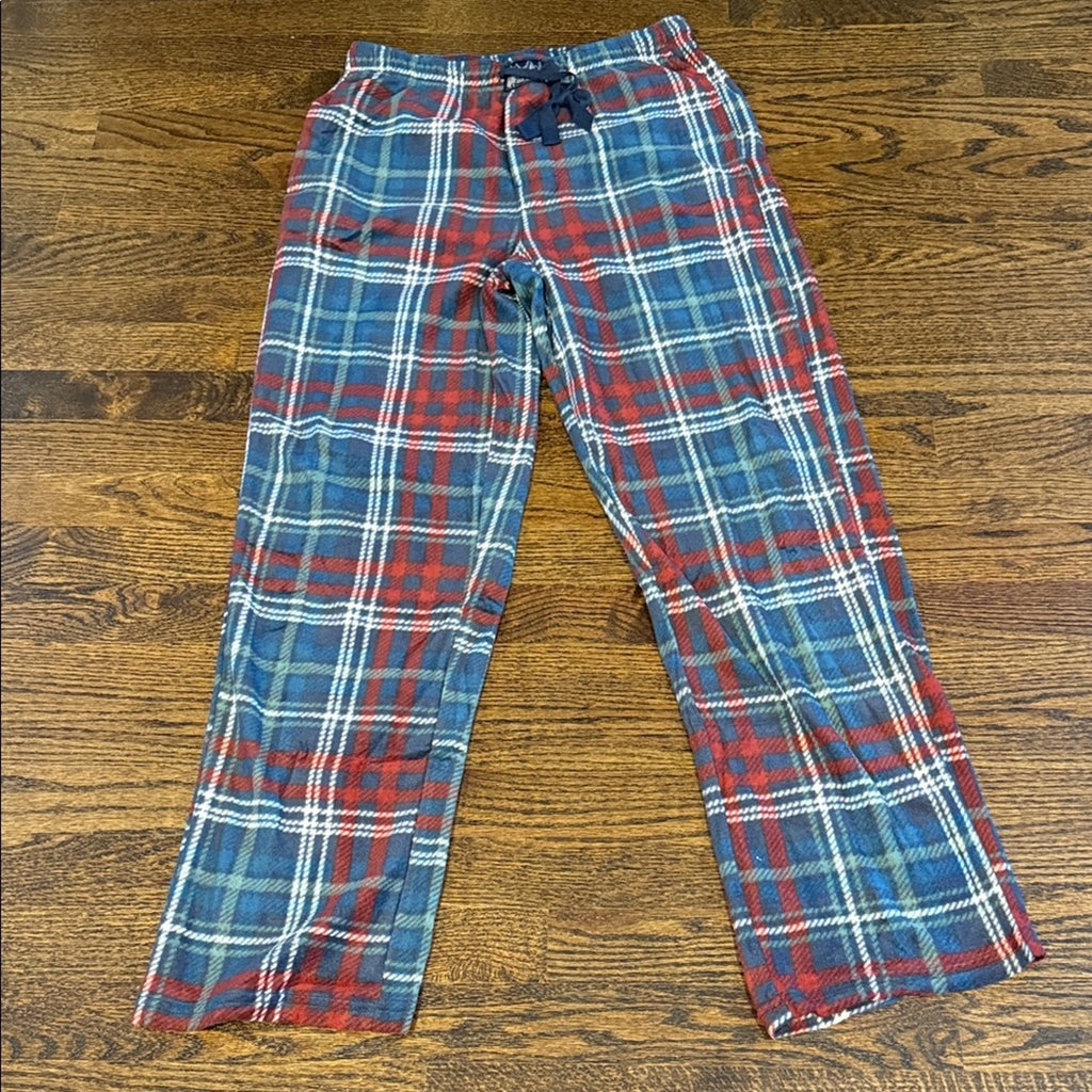 Lucky Brand Men's Plaid Lounge Pants in Red and Blue size SMALL pajamas NEW
