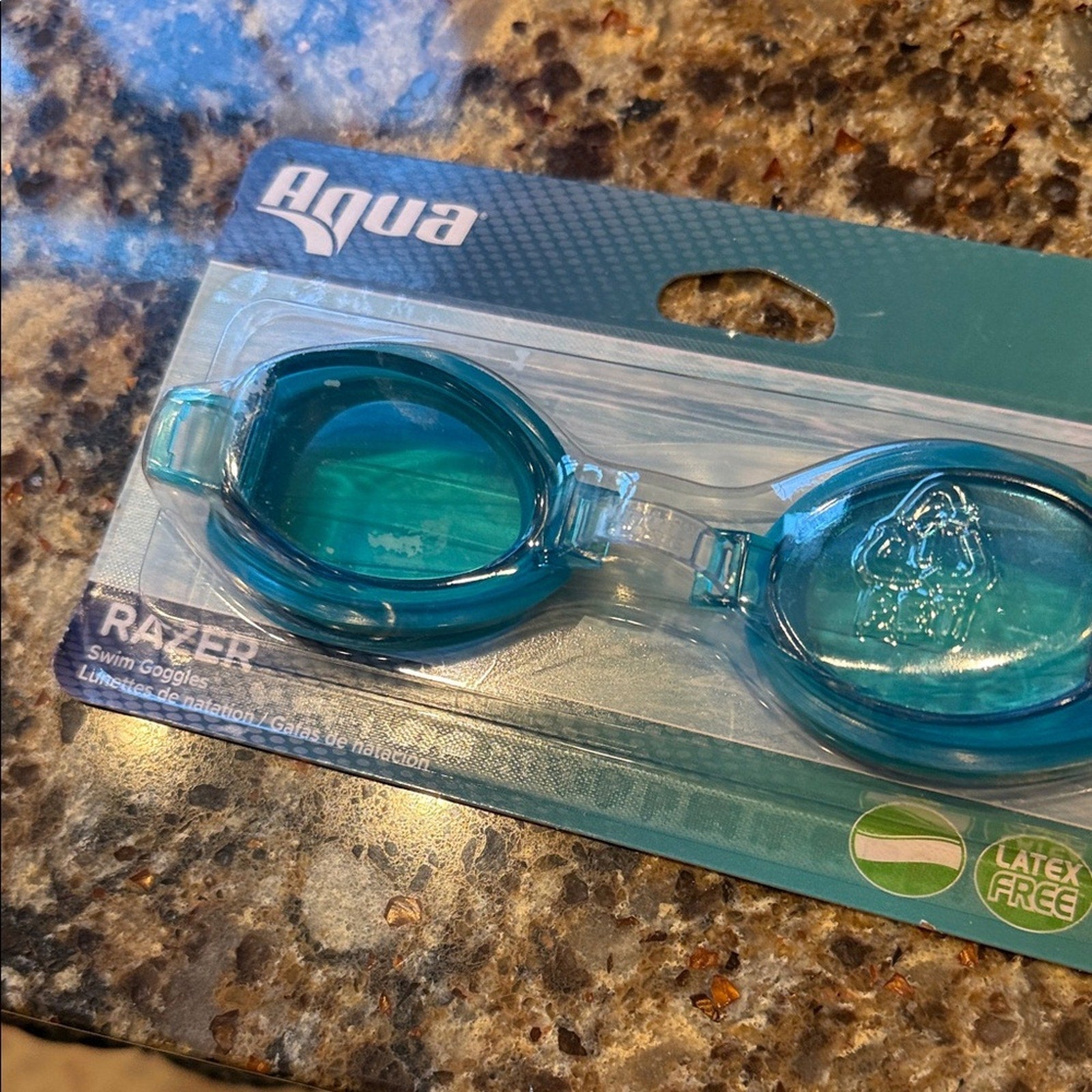 Aqua Youth Blue Swim Goggles