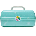 Turquoise Claire’s caboodle make up case seafoam  with storage make up