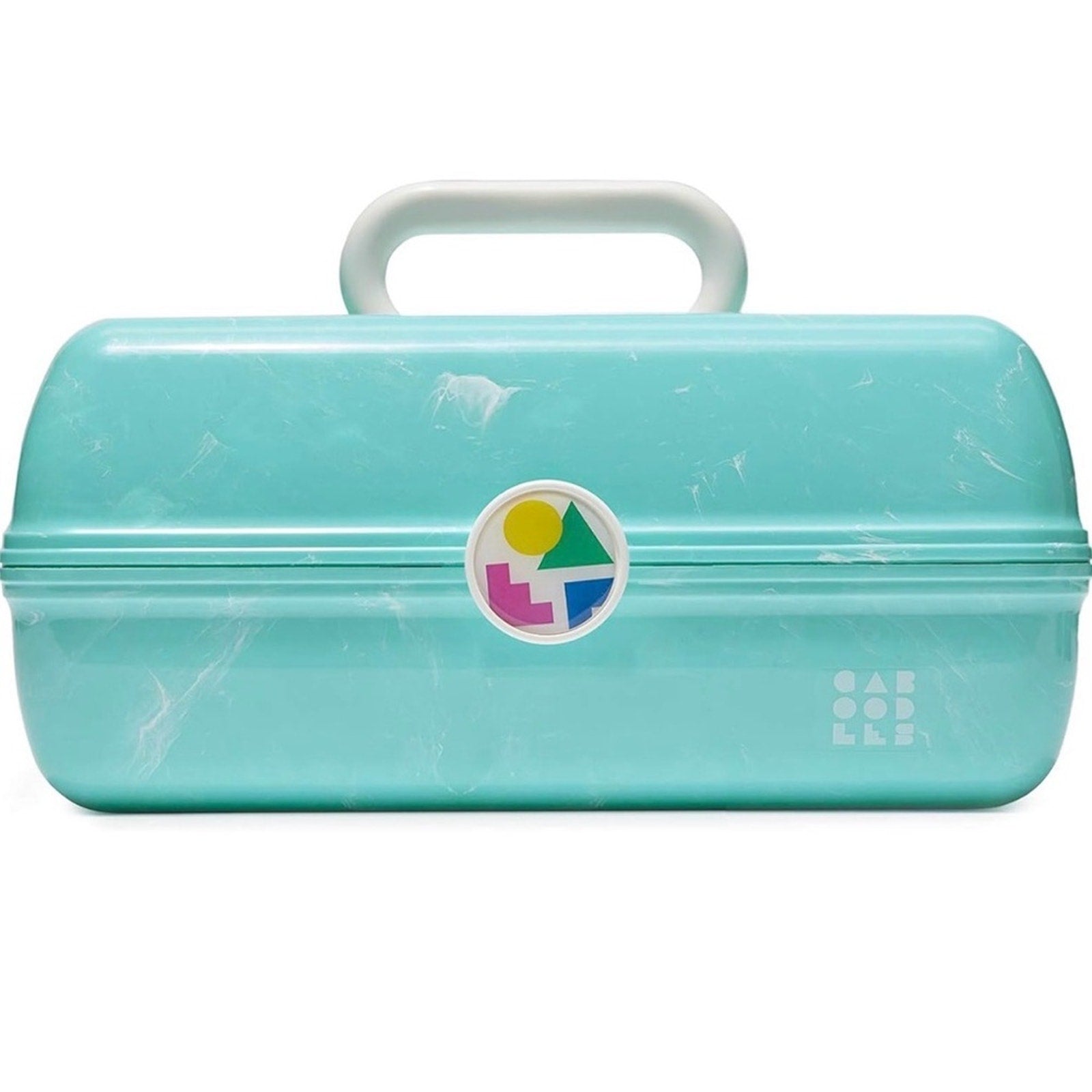 Turquoise Claire’s caboodle make up case seafoam  with storage make up