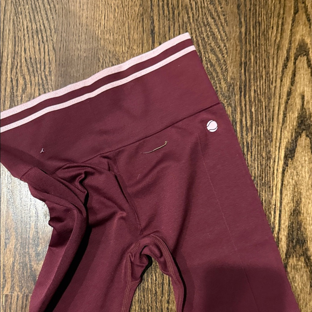 Penn medium leggings woman’s fitted Maroon Leggings for Women