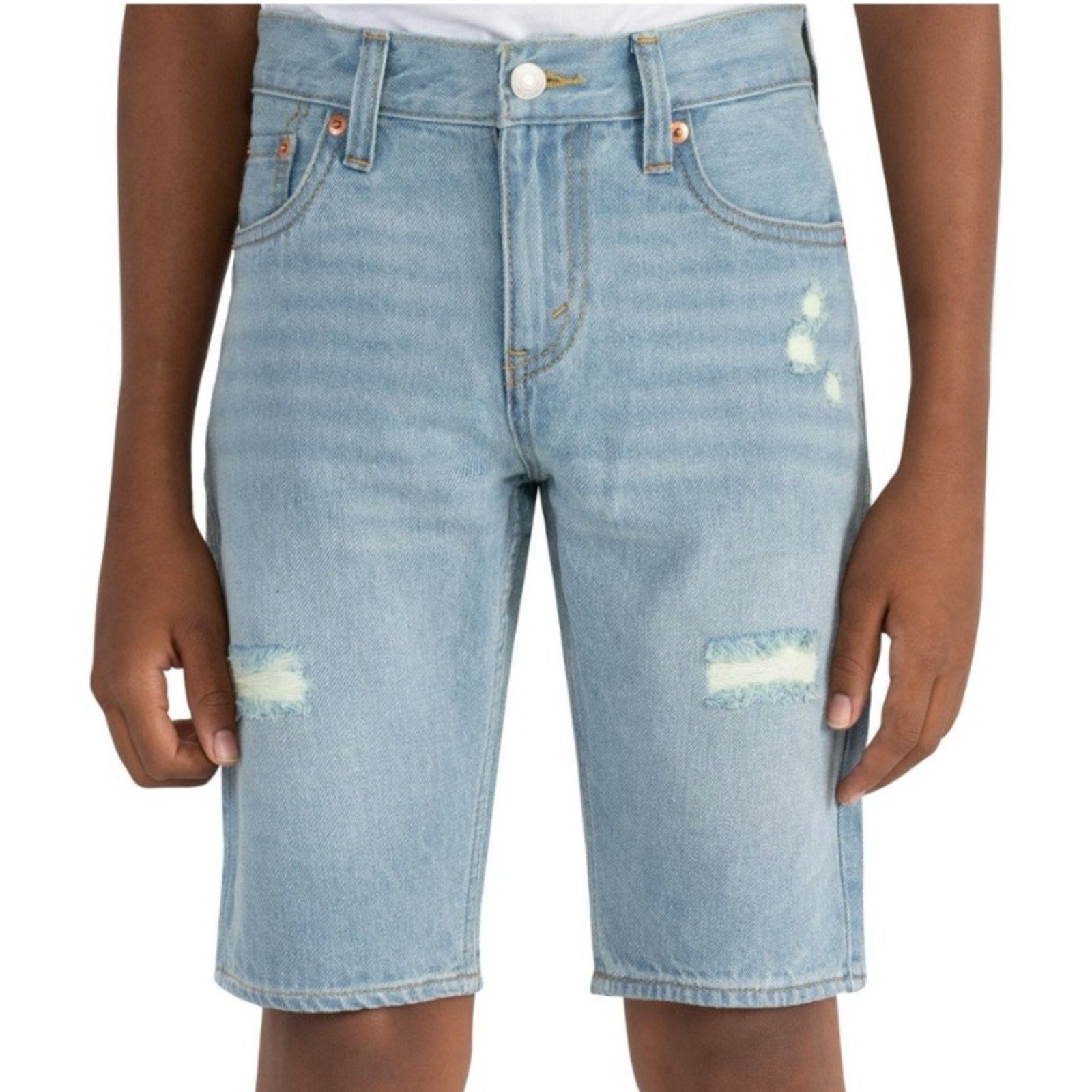 Boys Levi’s Denim Shorts Size 16 NWT Light Wash NEW