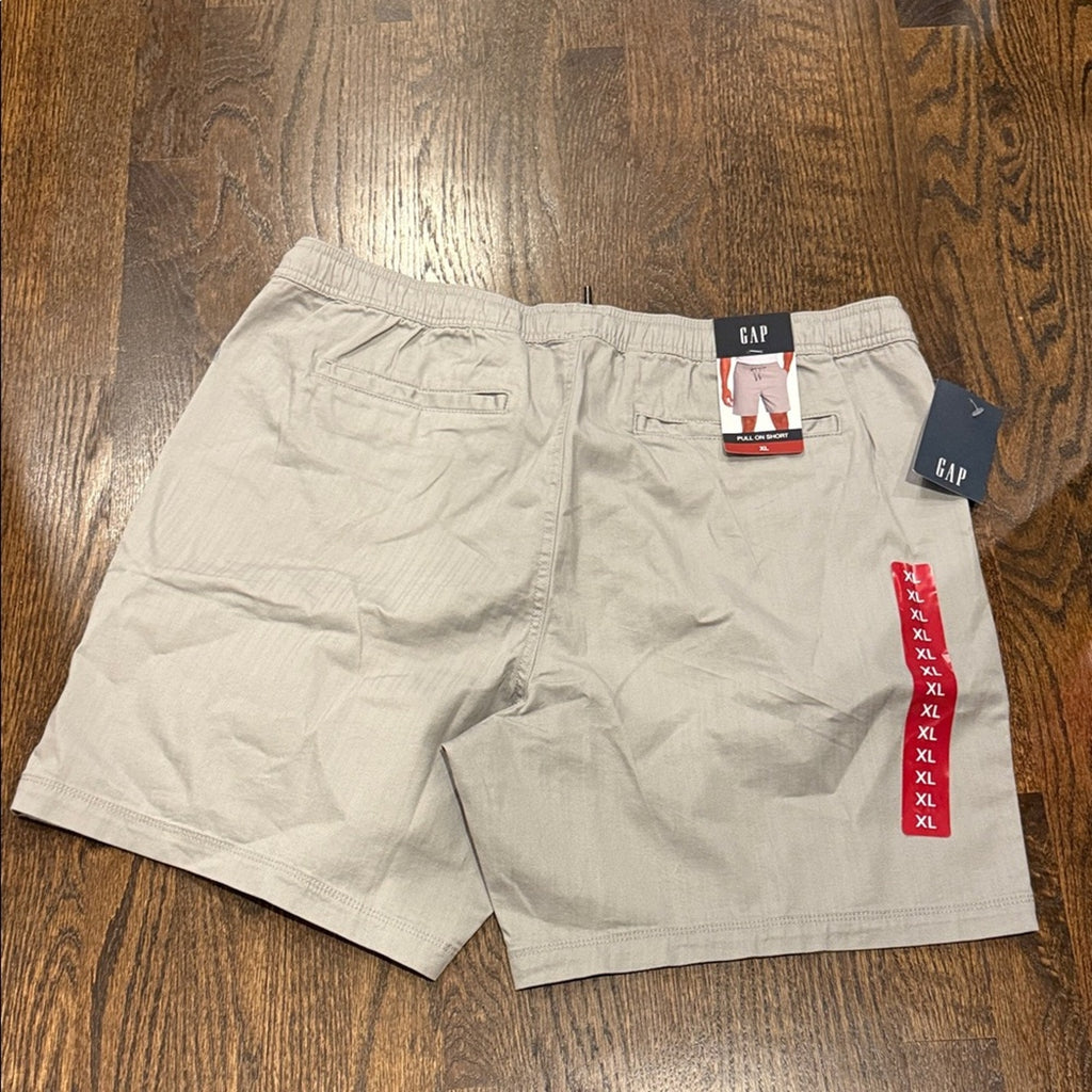 GAP Men's Light Gray Flat Front Shorts xl grey NEW