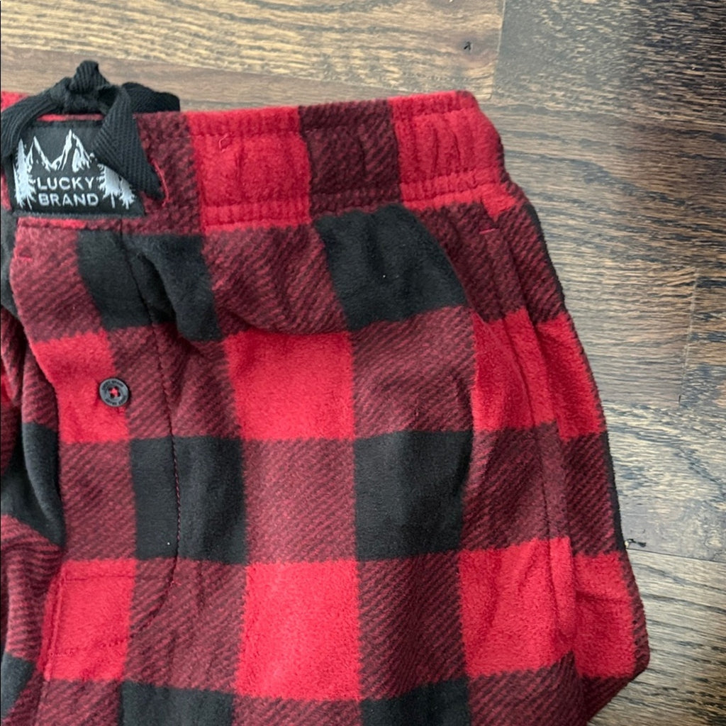Lucky Brand Red and Black Checkered Pants