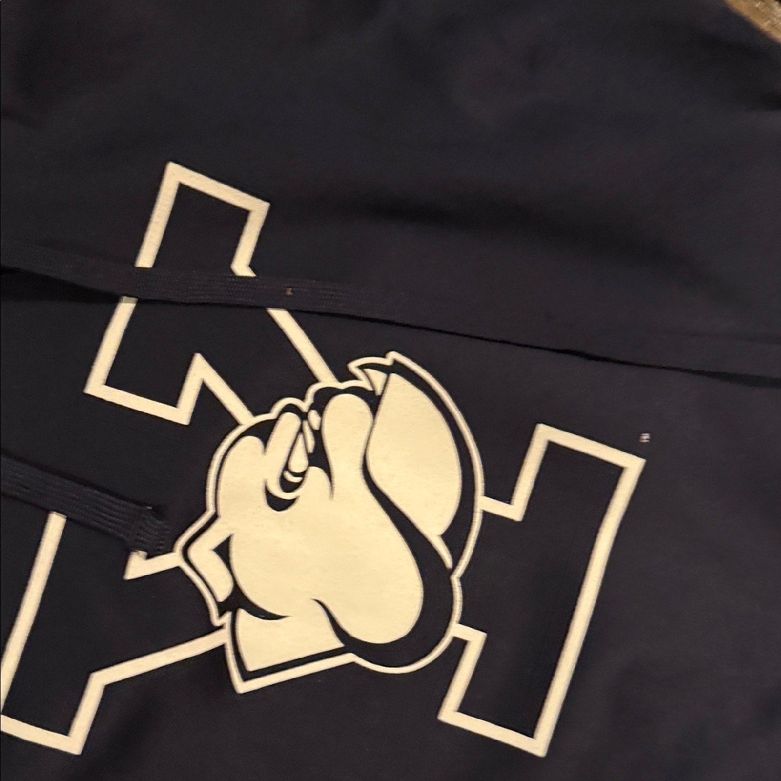 YALE Navy Hoodie with Bulldog Logo Yale unisex small used