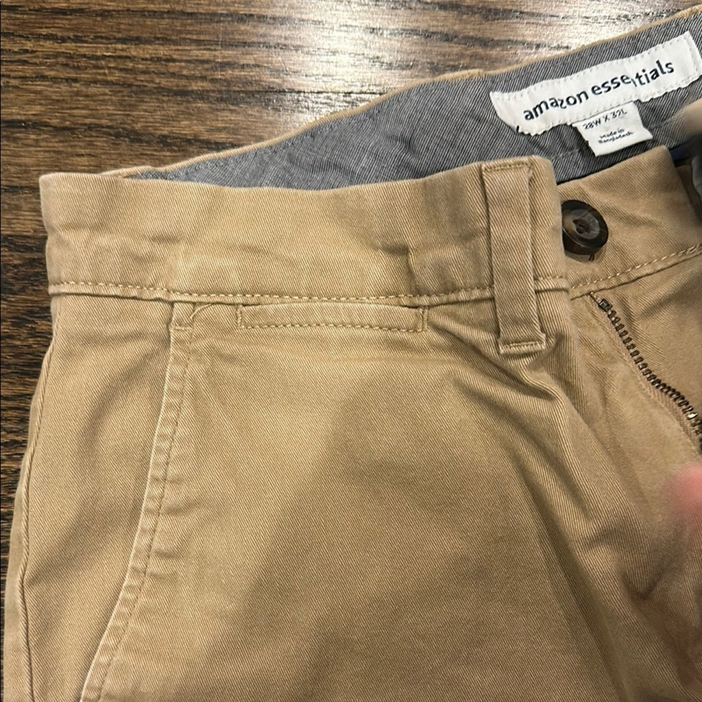 Men's Tan Pants Amazon 28x32 see photos