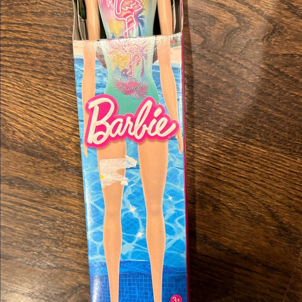 Barbie in Pastel Swimsuit with Pink Accents