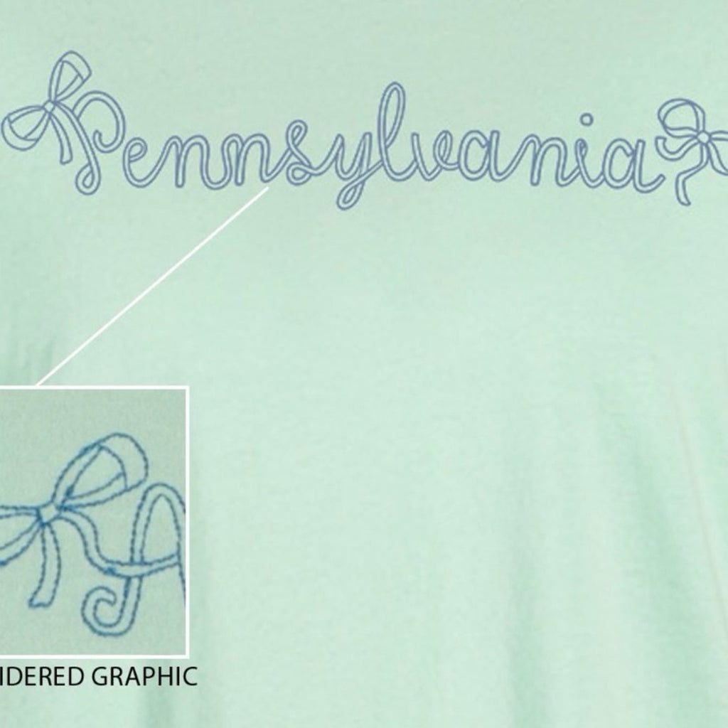 State of Mind Pennsylvania Graphic Tee Green Women’s Small NWT