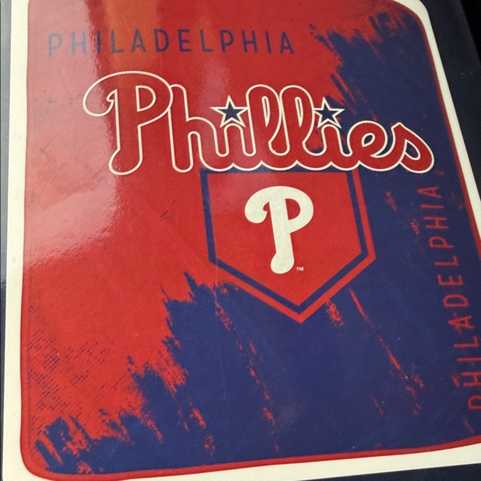 Philadelphia Phillies Pegasus 50" x 60" Painted Plate Ultra Soft Blanket new