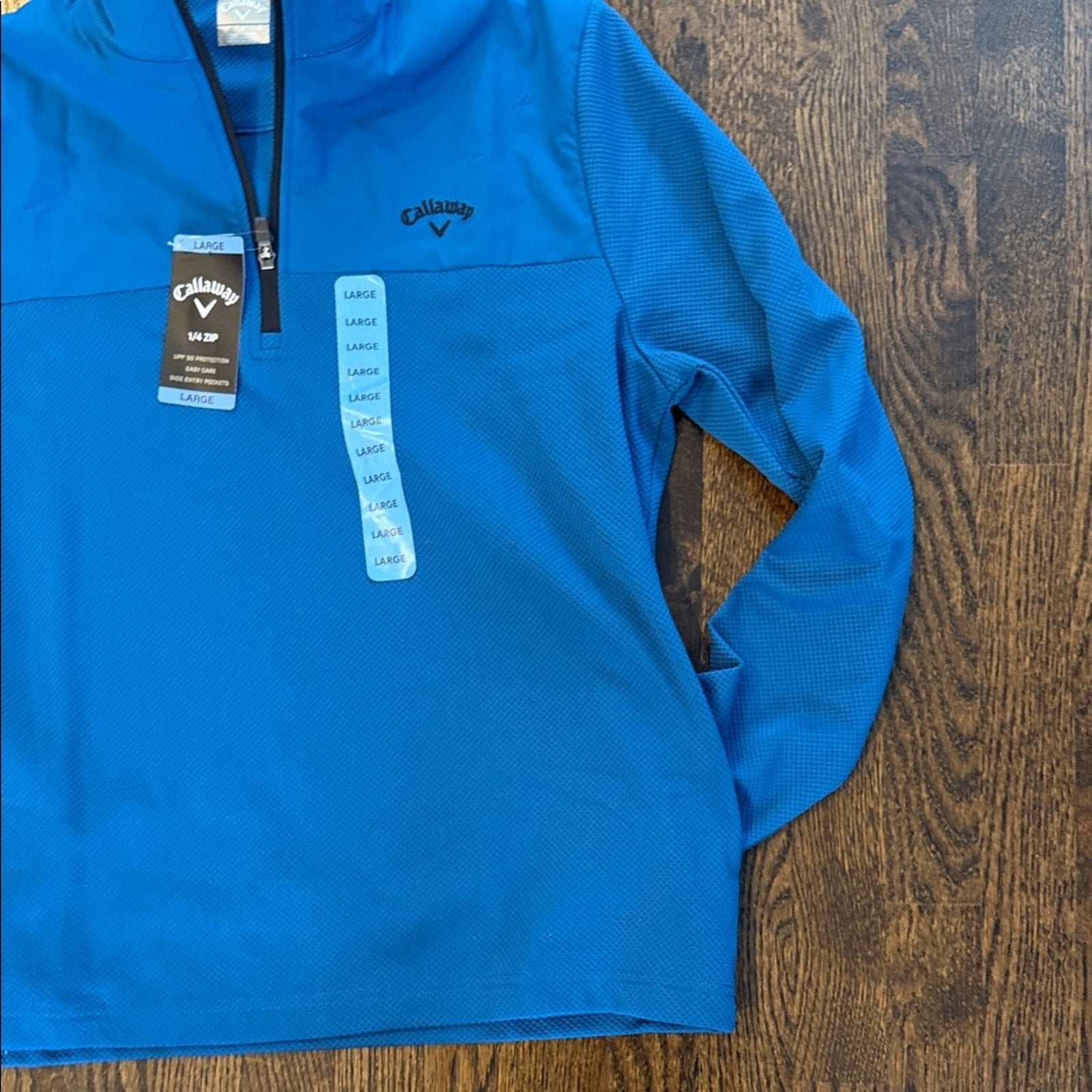 Callaway Men's Vibrant Blue Lightweight Jacket with pockets popover Large