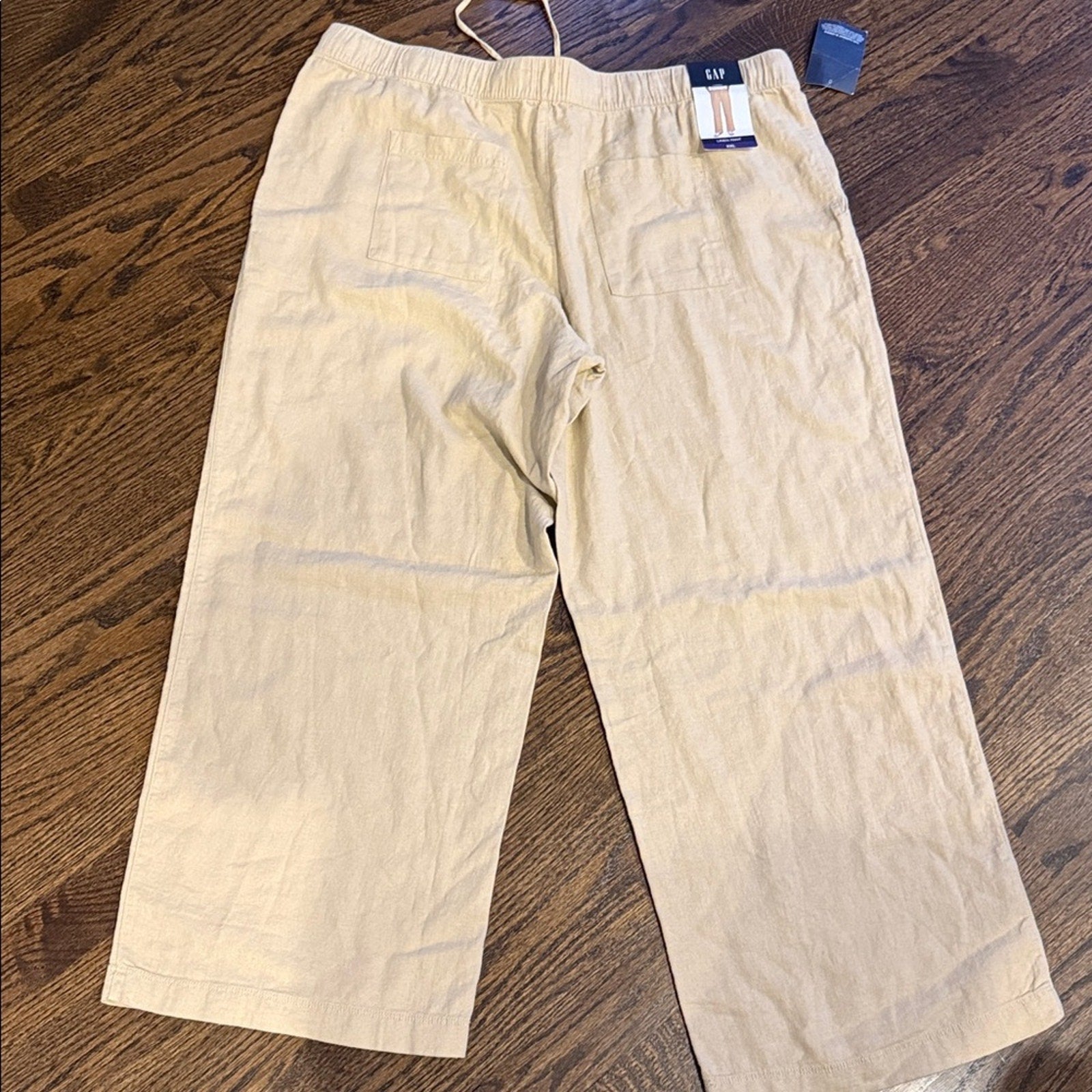GAP woman’s Beige Linen Pants xxl khaki NEW