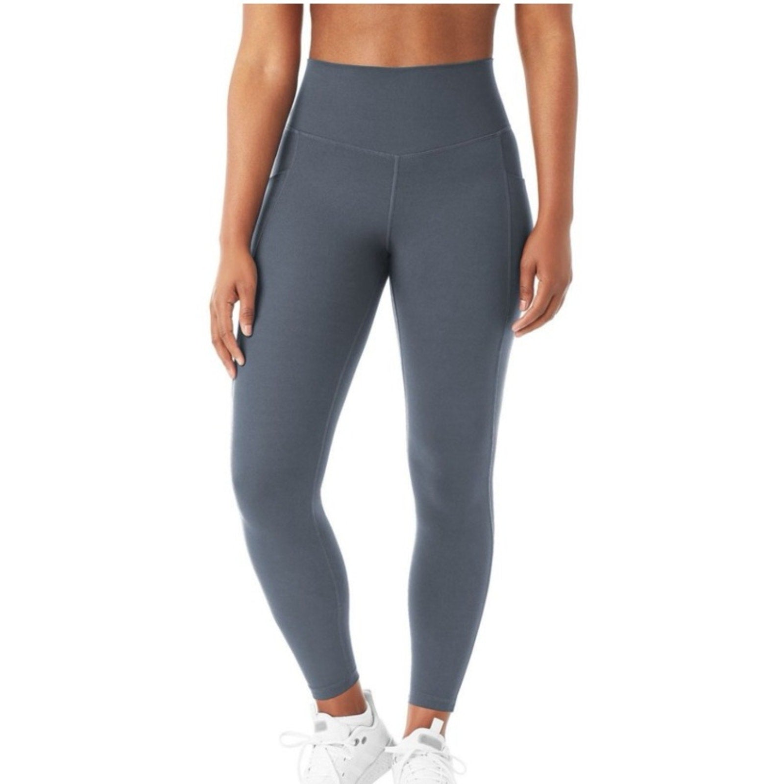 Gray High-Rise Ankle Legging size large new color grey members mark new