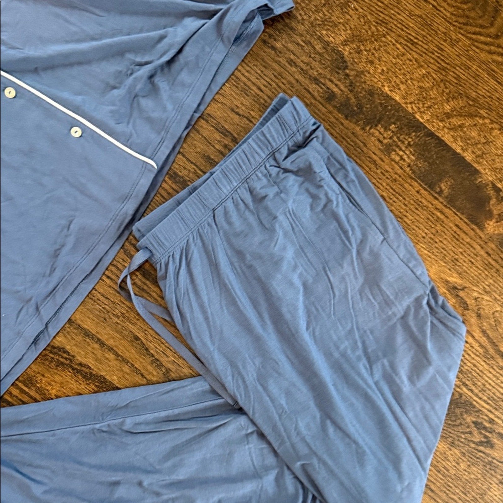 member's mark woman’s xl 2 piece Pajama set blue with White Trim
