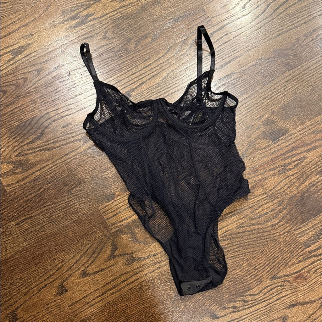Black Mesh Bodysuit medium just sexy medium