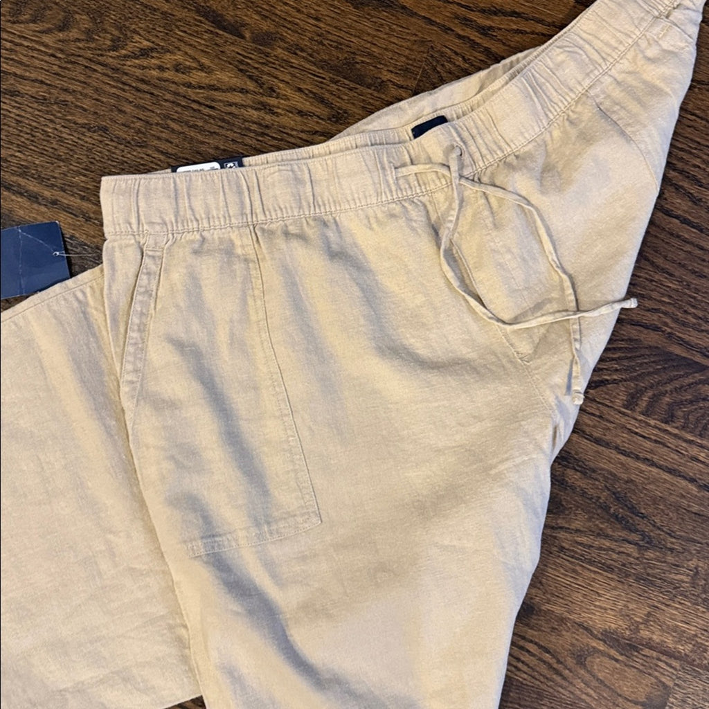 GAP woman’s Beige Linen Pants xxl khaki NEW