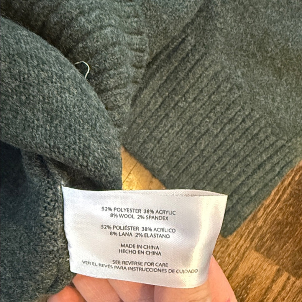 GAP Men's Forest Green Crewneck Sweater gap wool large