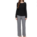 Gap woman’s GAP Black Top with Checkered pajama flannel set NEW XXL