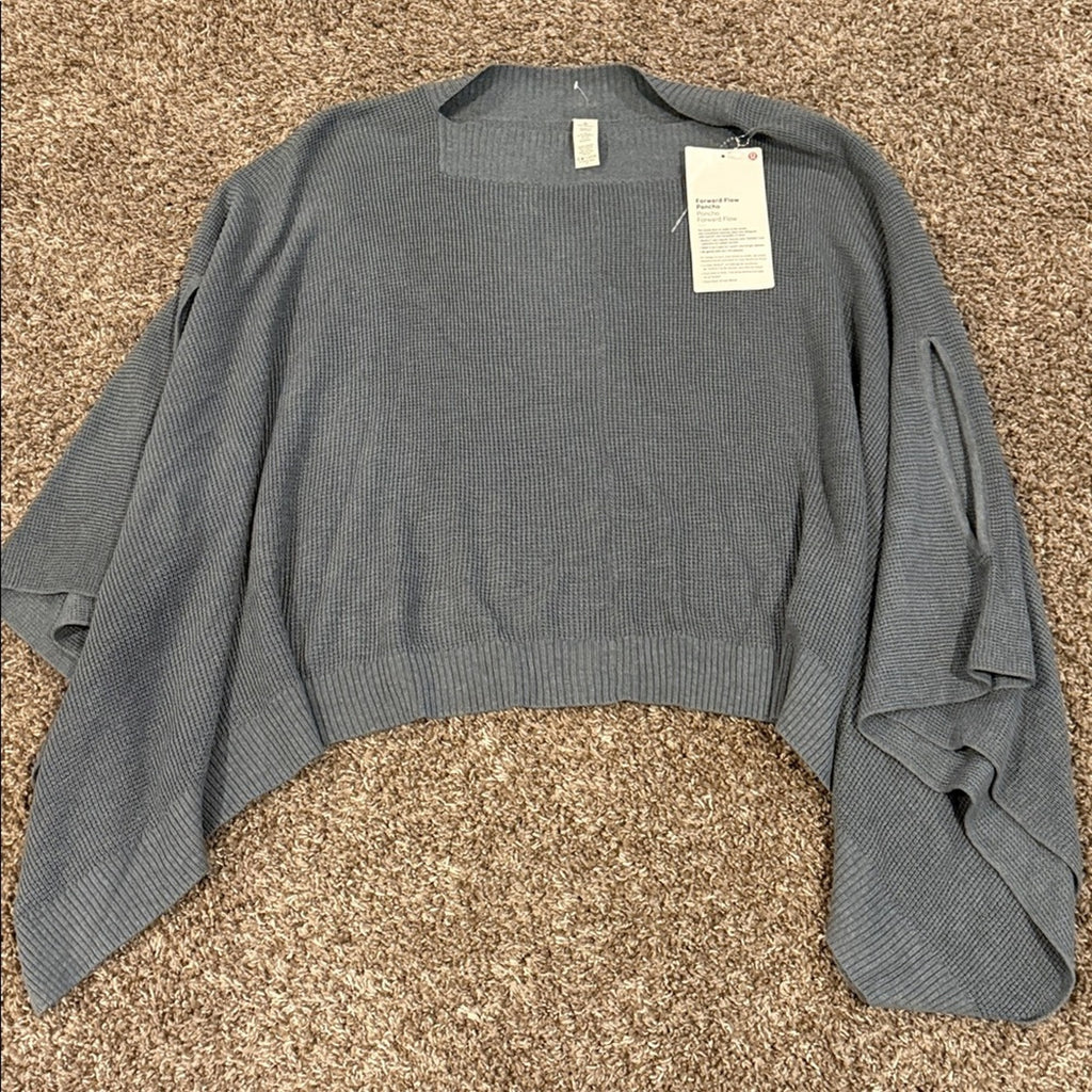 Lululemon flow poncho sweater Gray Sweater onesize NEW